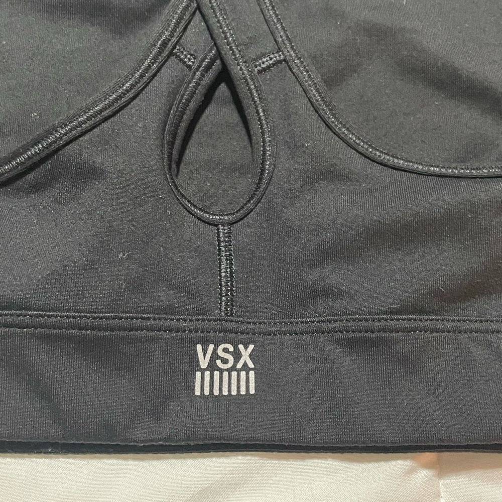 Victoria’s Secret VSX “The Player” Performance Sport Bra Black Crossback L - Picture 5 of 9